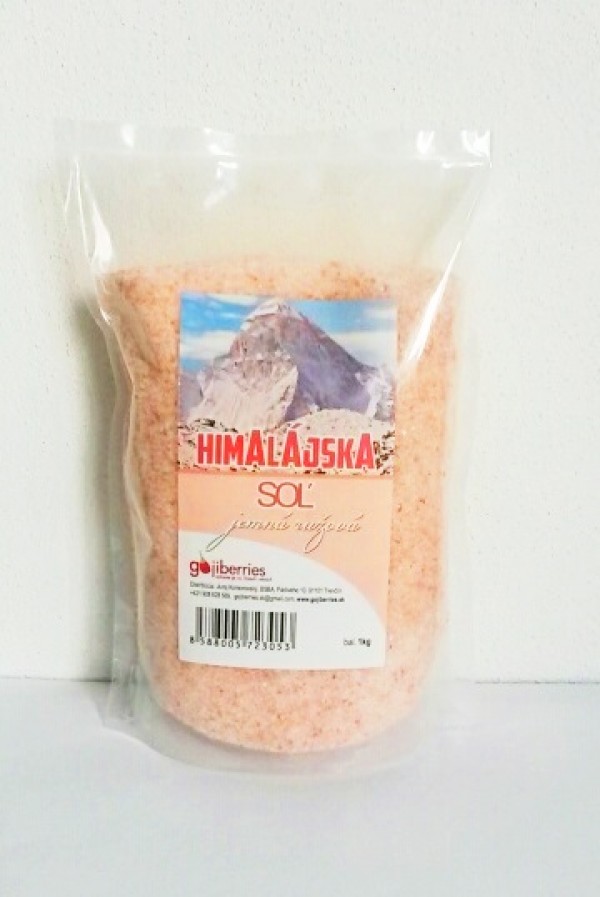 Himalájska soľ ružová, jemná 1kg